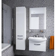 Тумба подвесная с раковиной Акватон Ария 65 см 1A1340K0AA010, белый - фото 4