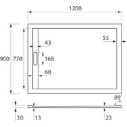Мраморный поддон Cezares TRAY-AS-AH-120/90-30-W 120х90 см - фото 4