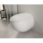 Унитаз подвесной Sanita Luxe Ringo WC.WH/Ringo/DM.Rim/WHT.G/S1 с крышкой микролифт - фото 4