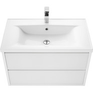 Тумба подвесная с раковиной Акватон Римини 80 см 1A2267K3RN010, белый - фото 3