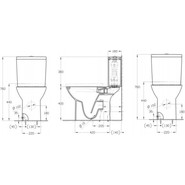 Унитаз-компакт Roca Debba Round Rimless 34299P00Y - фото 4