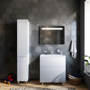 Тумба напольная с раковиной AM.PM Gem 75 см M90FSX07522WG32, белый, Цвет фасада: белый - фото 3