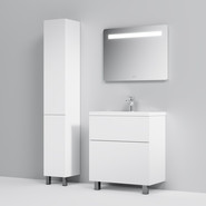 Тумба напольная с раковиной AM.PM Gem 75 см M90FSX07522WG32, белый, Цвет фасада: белый - фото 4