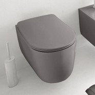 Унитаз подвесной безободковый Kerasan Nolita 531489, ferro matt - фото 