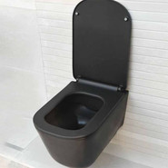 Унитаз подвесной безободковый Kerasan Tribeca 511431, черный матовый - фото 2