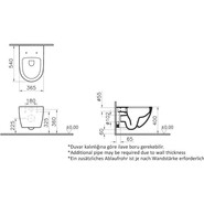 Унитаз подвесной Vitra Sento Rim-ex 7748B003-0075, Цвет производителя: белый - фото 4