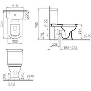 Унитаз-биде VITRA SERENADA 9722B003-7205 с крышкой микролифт - фото 4