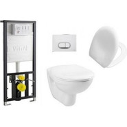 Унитаз подвесной с инсталляцией Vitra NORMUS 9773B003-7203 5 в 1 - фото 2