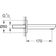 Излив для ванны Grohe Eurosmart Cosmopolitan 13261000 - фото 2