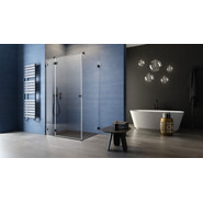 Душевое ограждение Radaway Essenza Pro Black KDJ 80х80 см L, черный/прозрачное - фото 2