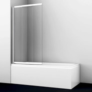 Шторка для ванны WasserKraft Main 80 см 41S02-80, хром/прозрачное - фото 