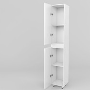 Пенал напольный Mirsant Next 340 35 см (универсальный) белый - фото 