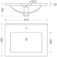Тумба подвесная с раковиной Mirsant Next 60 см (раковина Next 60), белый - фото 6