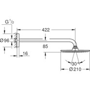 Верхний душ Grohe Rainshower Cosmopolitan 26171000 - фото 5