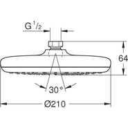 Верхний душ Grohe Tempesta 210 26410000 - фото 2