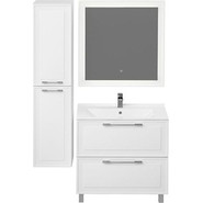 Тумба напольная с раковиной Mirsant Адель 80 см (раковина More 80) белый - фото 5