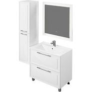 Тумба напольная с раковиной Mirsant Адель 80 см (раковина More 80) белый - фото 6