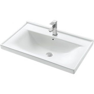 Тумба напольная с раковиной Mirsant Fuji 80/2 см с доводчиком, белый - фото 2