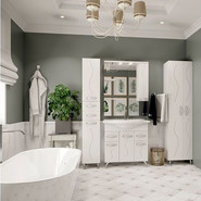 Тумба напольная с раковиной Mirsant Сандра 80 см, белый - фото 5