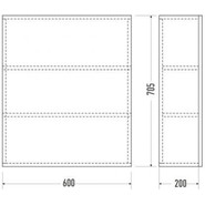 Зеркало-шкаф Mirsant Фарида 18 60 см - фото 2