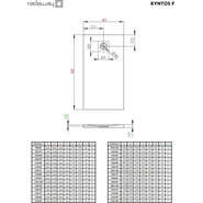 Поддон мраморный Radaway Kyntos F Cemento 180х70 см HKF18070-74, цемент - фото 6