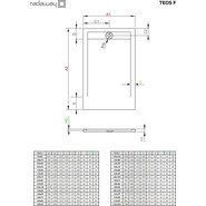 Поддон мраморный Radaway Teos F anthracite 140х70 см HTF14070-64, антрацит - фото 2