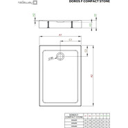 Поддон акриловый Radaway Doros F Compact Stone Anthracite 120х80 см SDRFP1280-05-64S, антрацит - фото 3