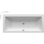 Ванна Ravak Formy 01 Slim 180х80 см C881300000, Размер - мм: 1800х800 - фото 