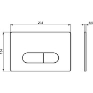 Кнопка смыва Ideal Standard Oleas M1 R0115AC, белый - фото 2
