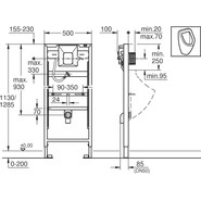Инсталляция для писсуара Grohe Rapid SL 38786001 - фото 4
