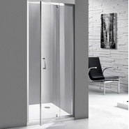 Душевая дверь Mirsant Smart Line1 90-100 см хром/прозрачное - фото 