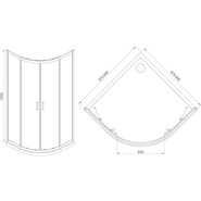 Душевое ограждение Mirsant Round 90x90 см хром/прозрачное - фото 2