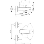 Набор смесителей 3 в 1 для ванны с коротким изливом Ideal Standard Ceraplan III BD005AA - фото 3