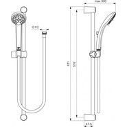Набор смесителей 3 в 1 для ванны с коротким изливом Ideal Standard Alpha BD004AA - фото 5