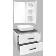 Тумба подвесная с раковиной Comforty Амстердам 75 см, белый - фото 5