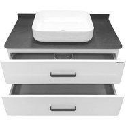 Тумба подвесная с раковиной Comforty Амстердам 95 см, белый - фото 5