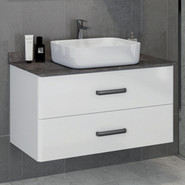 Тумба подвесная с раковиной Comforty Амстердам 95 см, белый - фото 