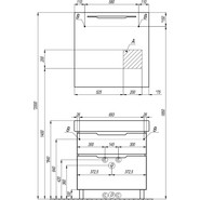 Зеркало Акватон Дакота 80 см Led 1A203102DA010 - фото 6
