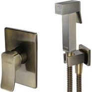 Набор для гигиенического душа WasserKraft Exter A01652, светлая бронза - фото 