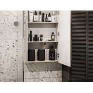 Зеркало-шкаф Акватон Эмма 46 см 1A221802EAD80, дуб наварра/белый - фото 4