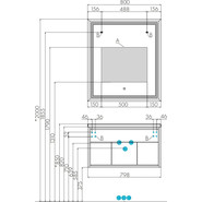 Зеркало Акватон Уэльс 80 см Led 1A214002WA010 - фото 3