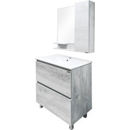 Тумба напольная с раковиной Comforty Верона 75 см, дуб белый - фото 5