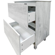 Тумба напольная с раковиной Comforty Верона 75 см, дуб белый - фото 6