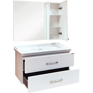 Тумба подвесная с раковиной Comforty Неаполь 100 см, белый - фото 5