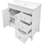 Тумба напольная с раковиной Comforty Тбилиси 90 см, белый - фото 6