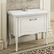 Тумба напольная с раковиной Comforty Павия 100 см, белый - фото 