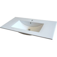 Тумба подвесная с раковиной Comforty Турин 90 см, дуб белый - фото 2