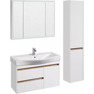 Зеркало-шкаф Акватон Нортон 100 см 1A249302NT010, белый - фото 3