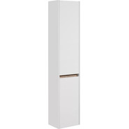 Пенал подвесной Акватон Нортон 34 см 1A249403NT01R, белый/дуб эндгрейн - фото 