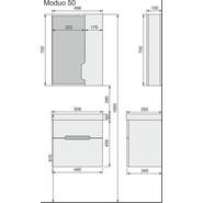 Зеркало-шкаф Jorno Moduo Slim 50 см Mod.03.50/W, белый - фото 5